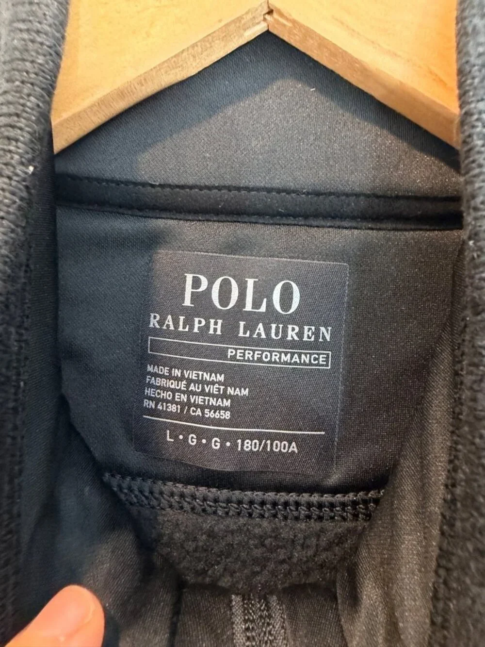 Polo Ralph Lauren Men's Performance Fleece Vest Size Large Full Zip Dark Gray